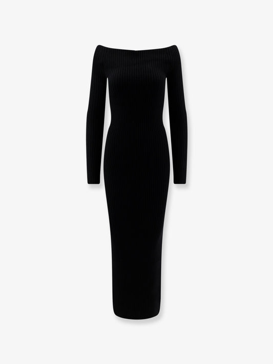 Arnes wool and cashmere long dress