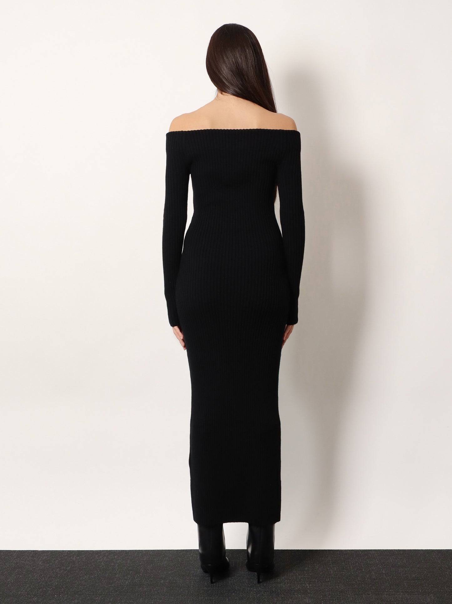 Arnes wool and cashmere long dress