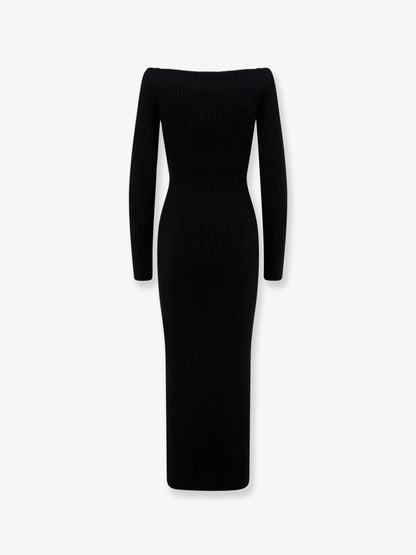 Arnes wool and cashmere long dress thumbnail