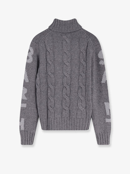 Adler wool blend cable knit turtleneck sweater thumbnail