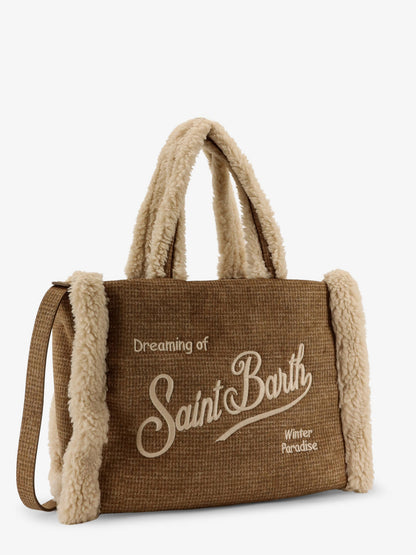 Colette Shearling Pied de Poule shoulder bag thumbnail