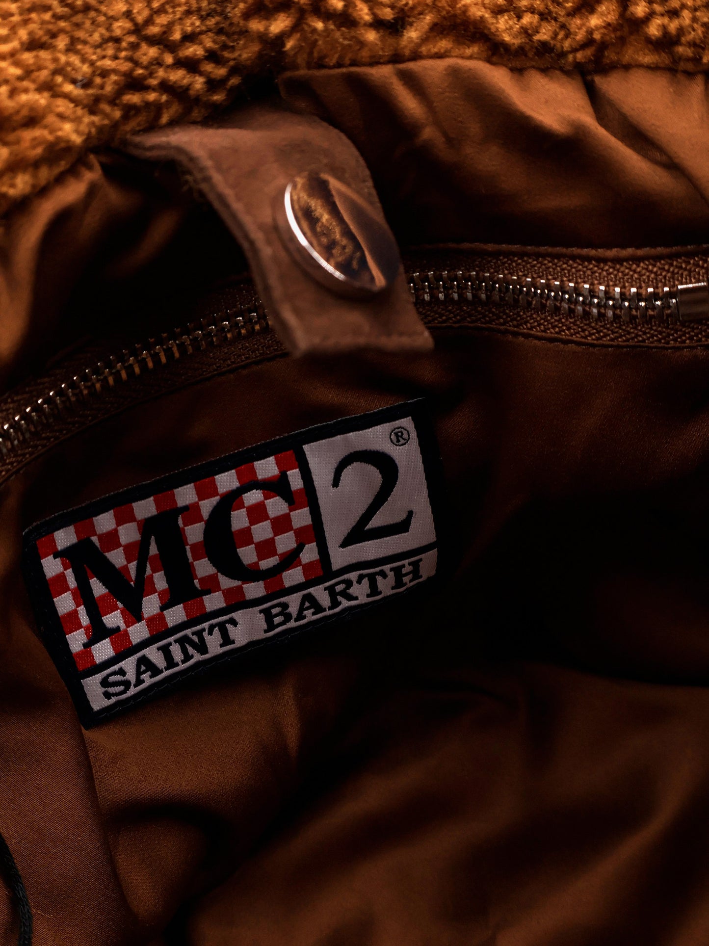 Colette Teddy crossbody bag with logo on the front