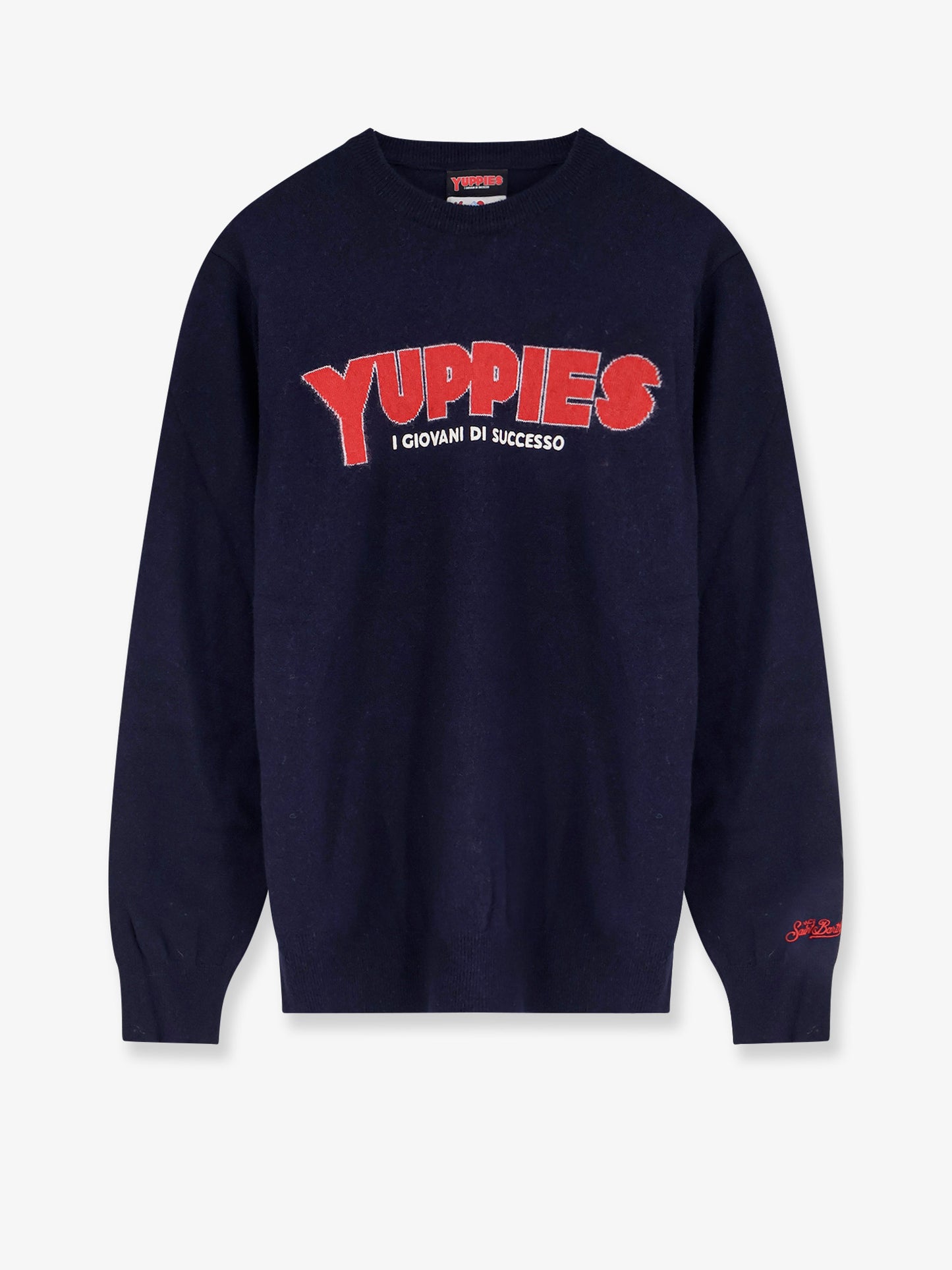 Heron Light sweater with Yuppies I Giovani di Successo embroidery