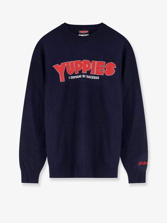 Heron Light sweater with Yuppies I Giovani di Successo embroidery