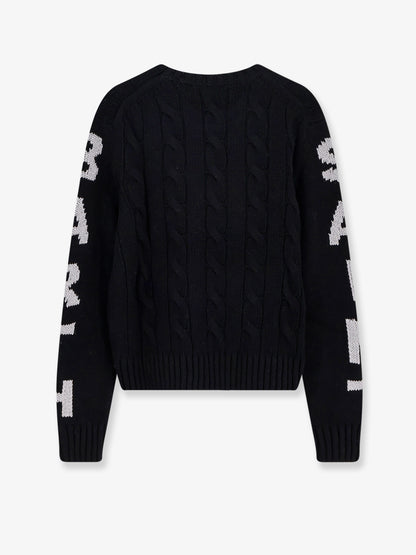 Malmo wool blend cable knit sweater thumbnail