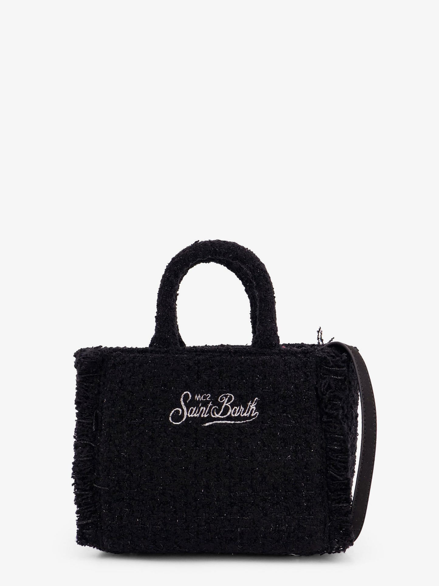 Vanity crossbody bag with embroidered logo on the front
