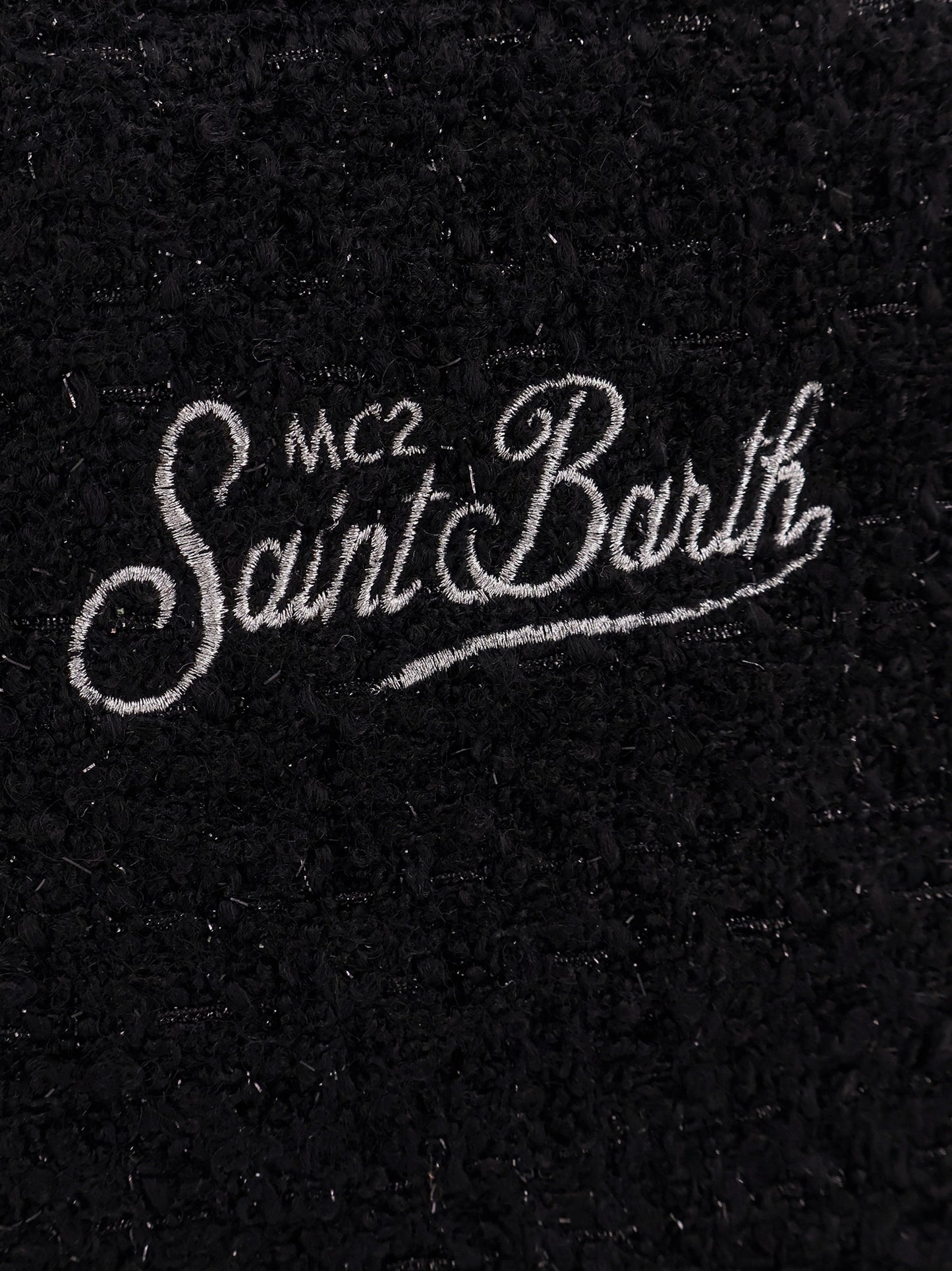 Vanity crossbody bag with embroidered logo on the front