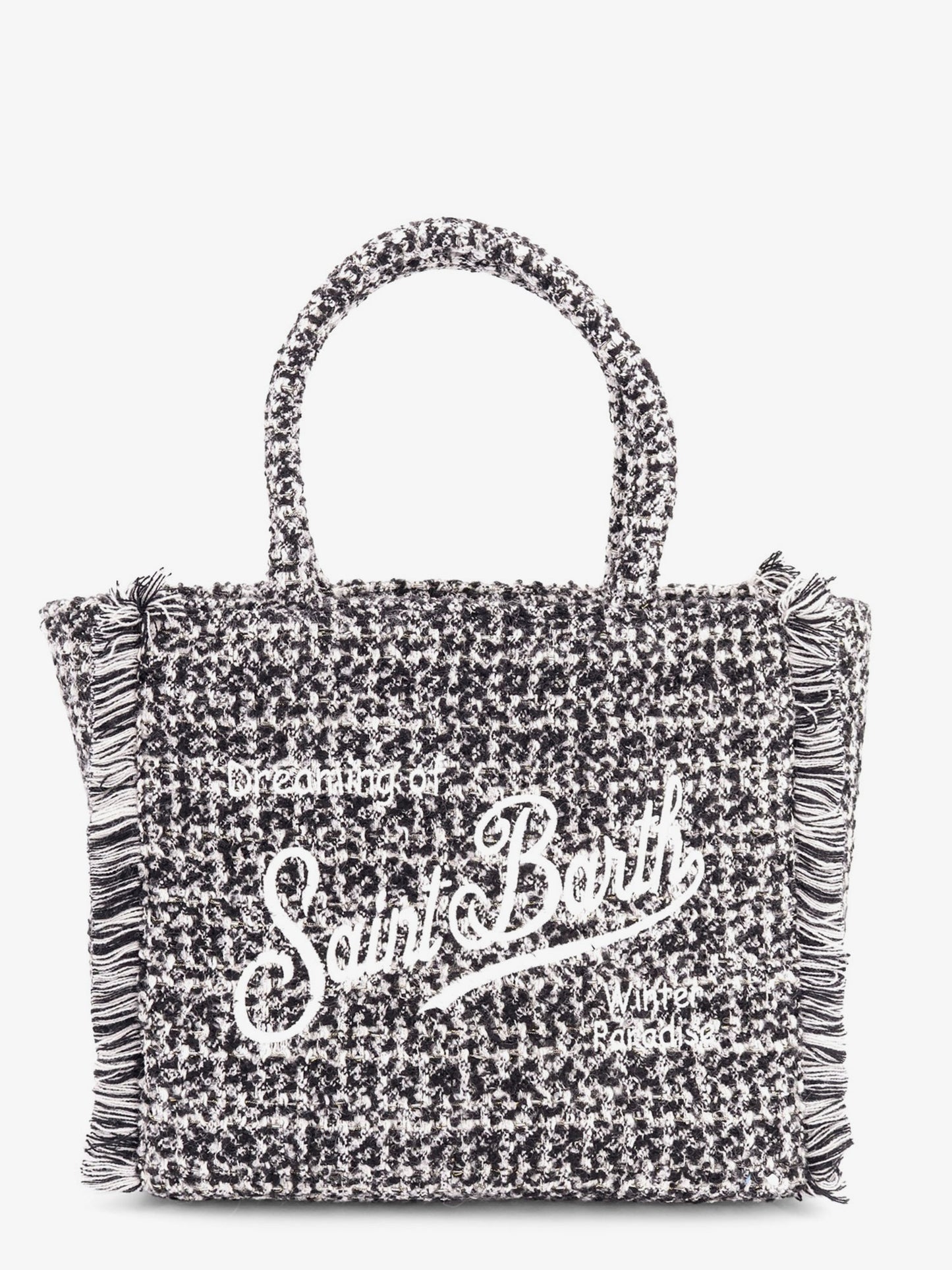 Vanity tweed wool blend shoulder bag
