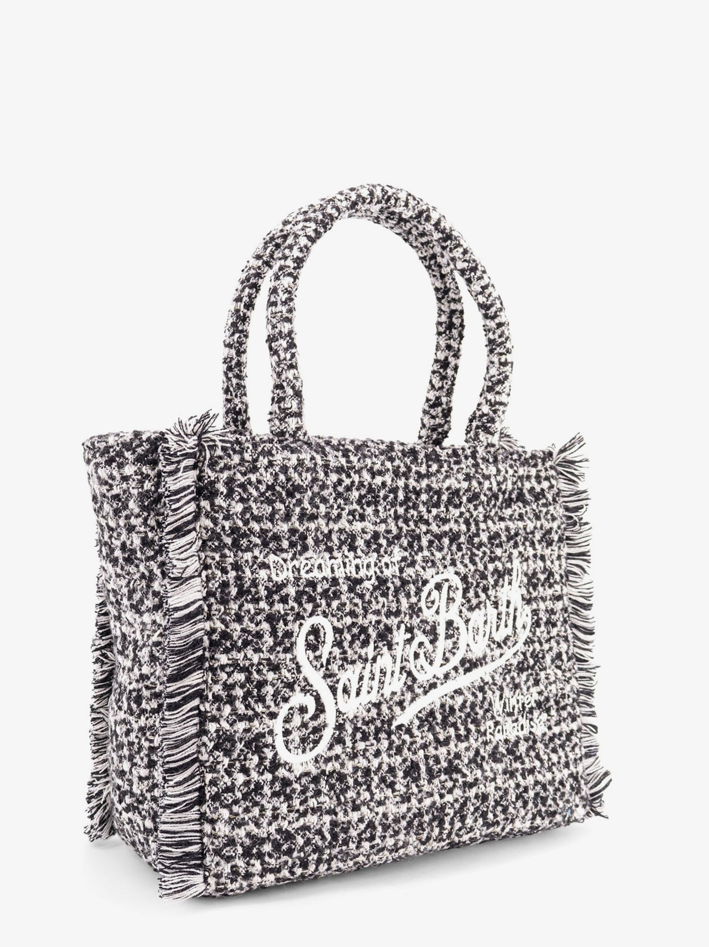 Vanity tweed wool blend shoulder bag
