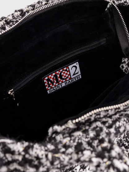 Vanity tweed wool blend shoulder bag thumbnail