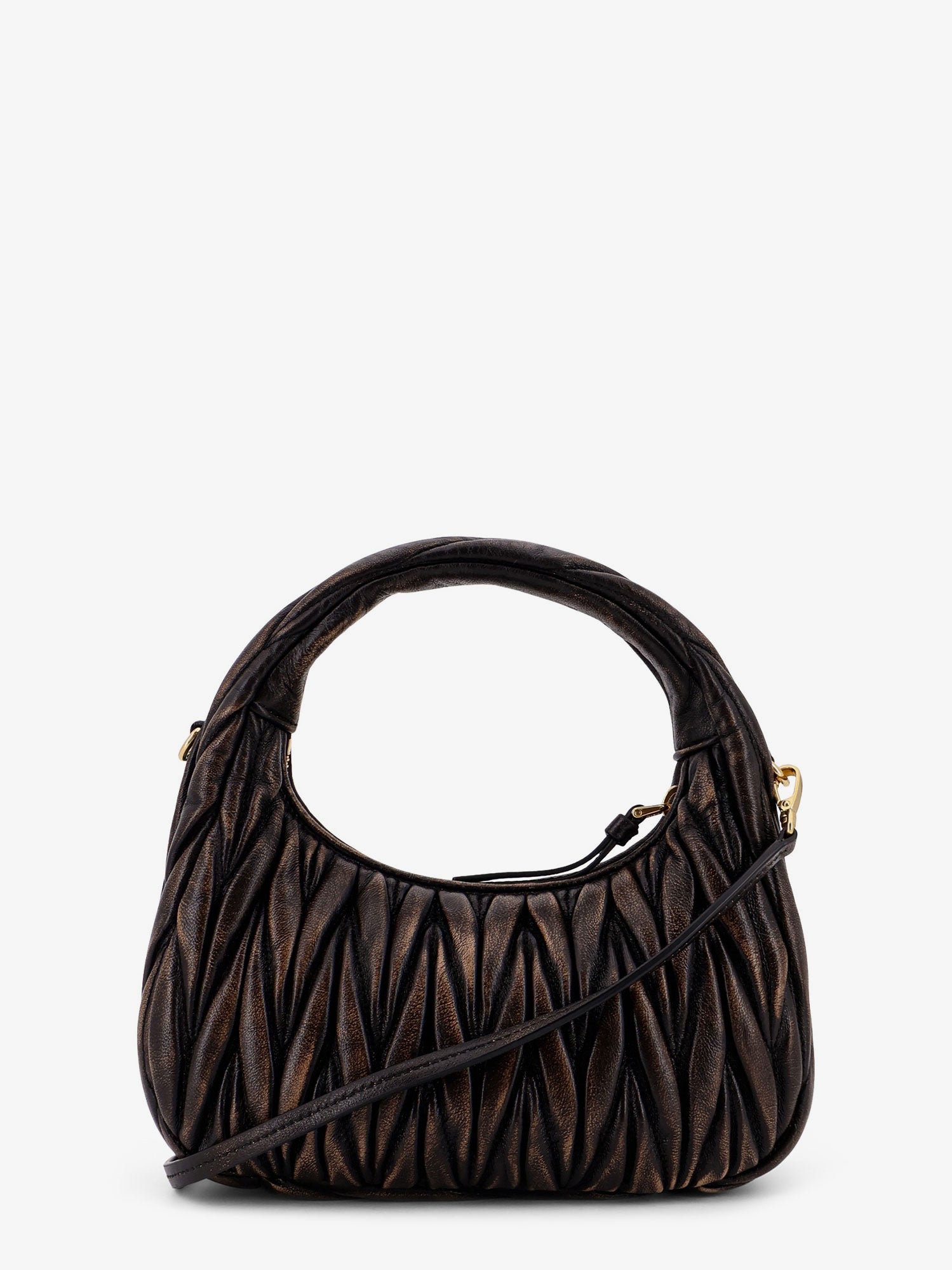 miu miu バッグ Miu Miu Crochet shoulder bag with logo Black - Women | VIETTI