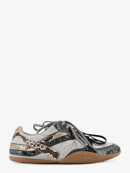 Gymnasium technical fabric and python-print Aisley sneakers thumbnail