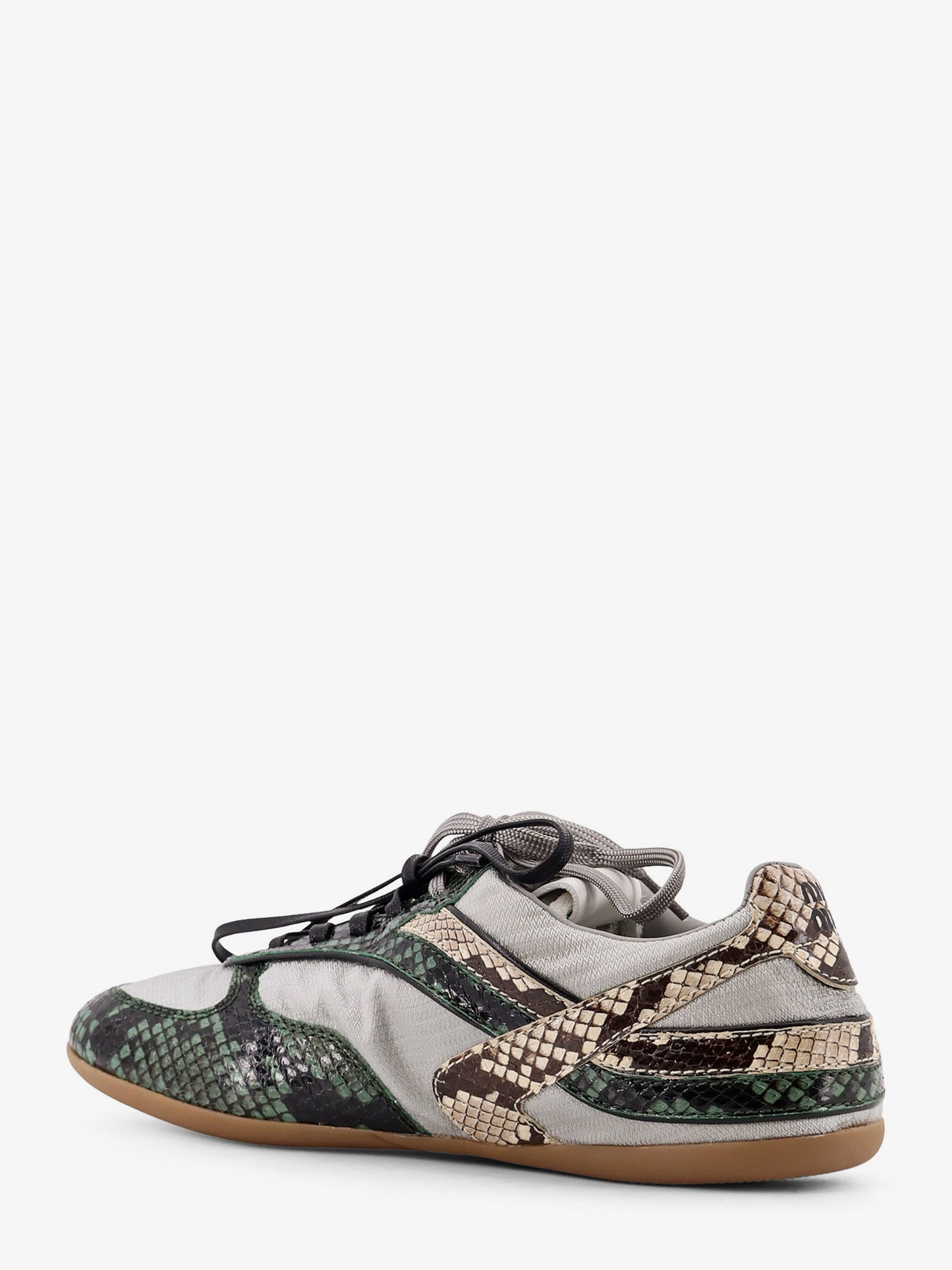 Gymnasium technical fabric and python-print Aisley sneakers