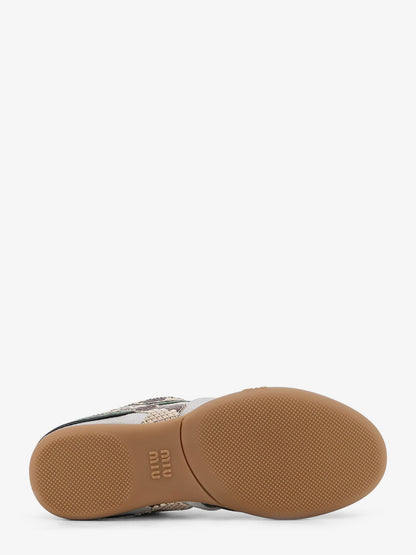 Gymnasium technical fabric and python-print Aisley sneakers thumbnail