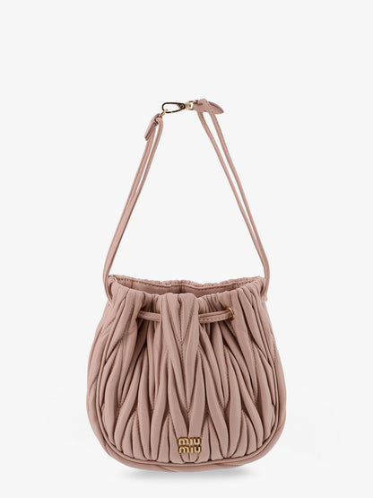 Matelassé leather bucket bag thumbnail