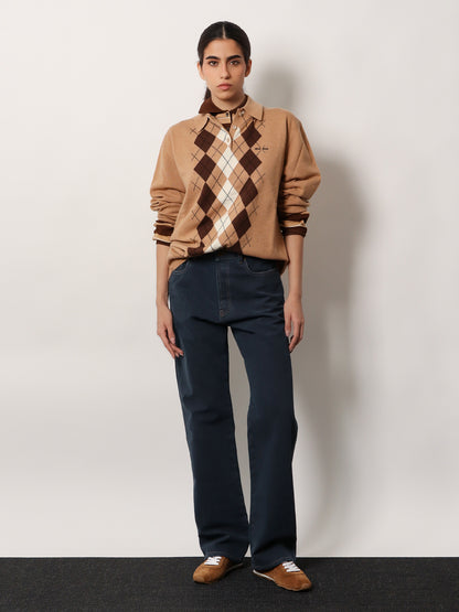 Cashmere Polo Shirt with Miu Miu embroidery thumbnail