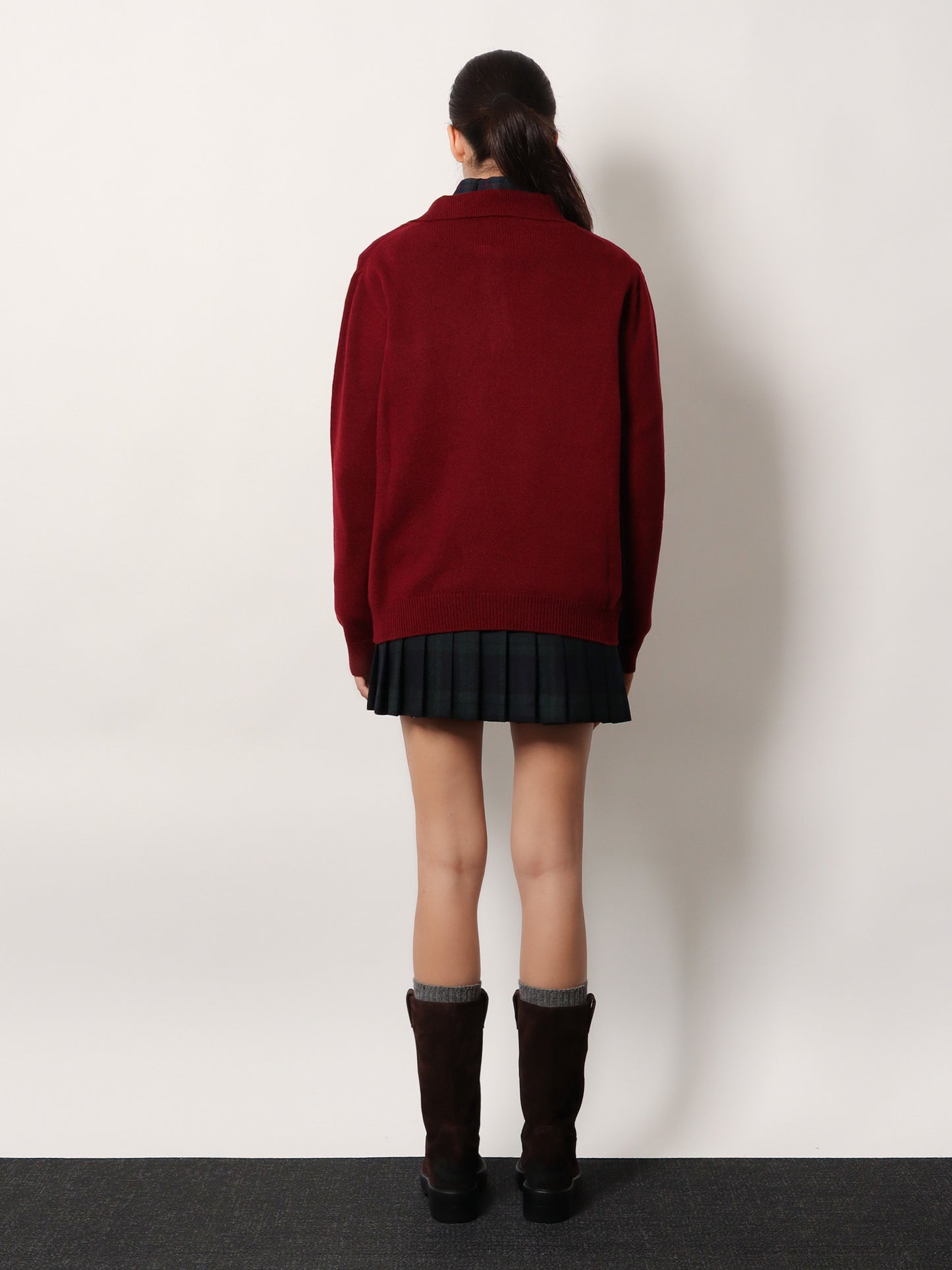 Cashmere polo sweater