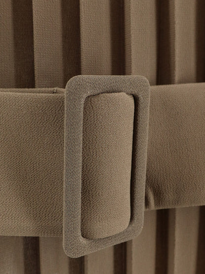 Pleated dress with belt thumbnail