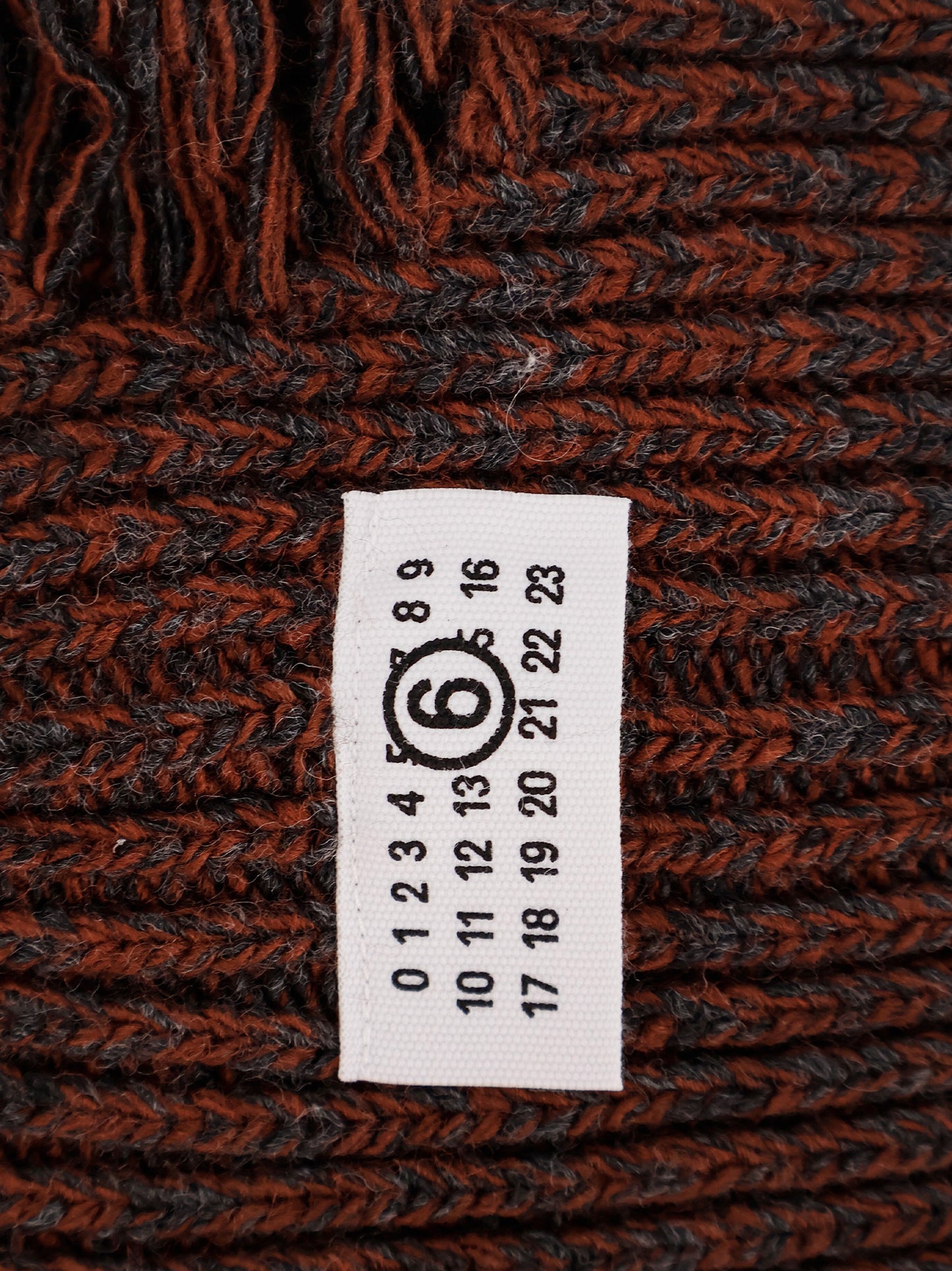 Wool blend balaclava with distressed effect