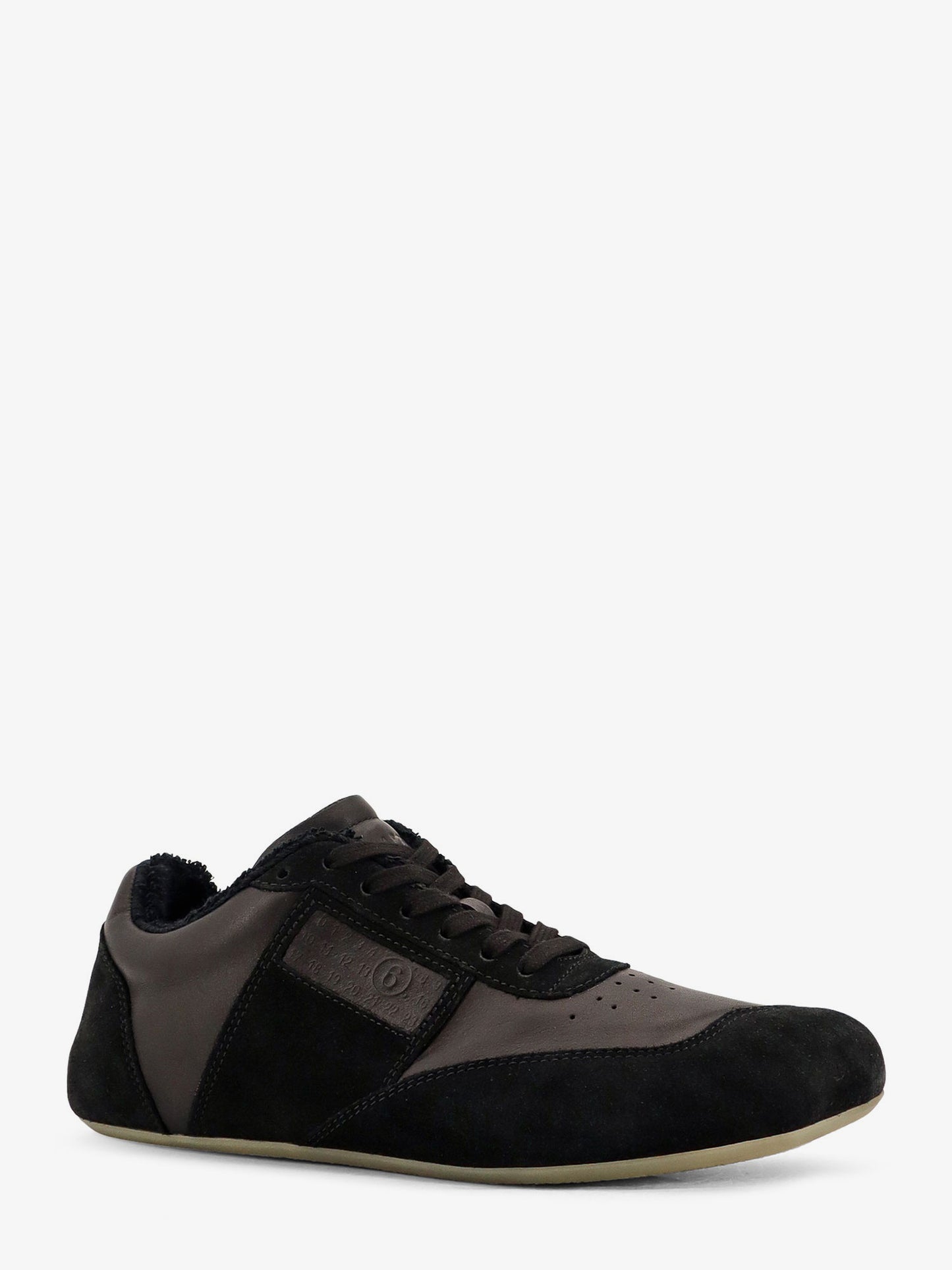Anatomic suede and leather sneakers