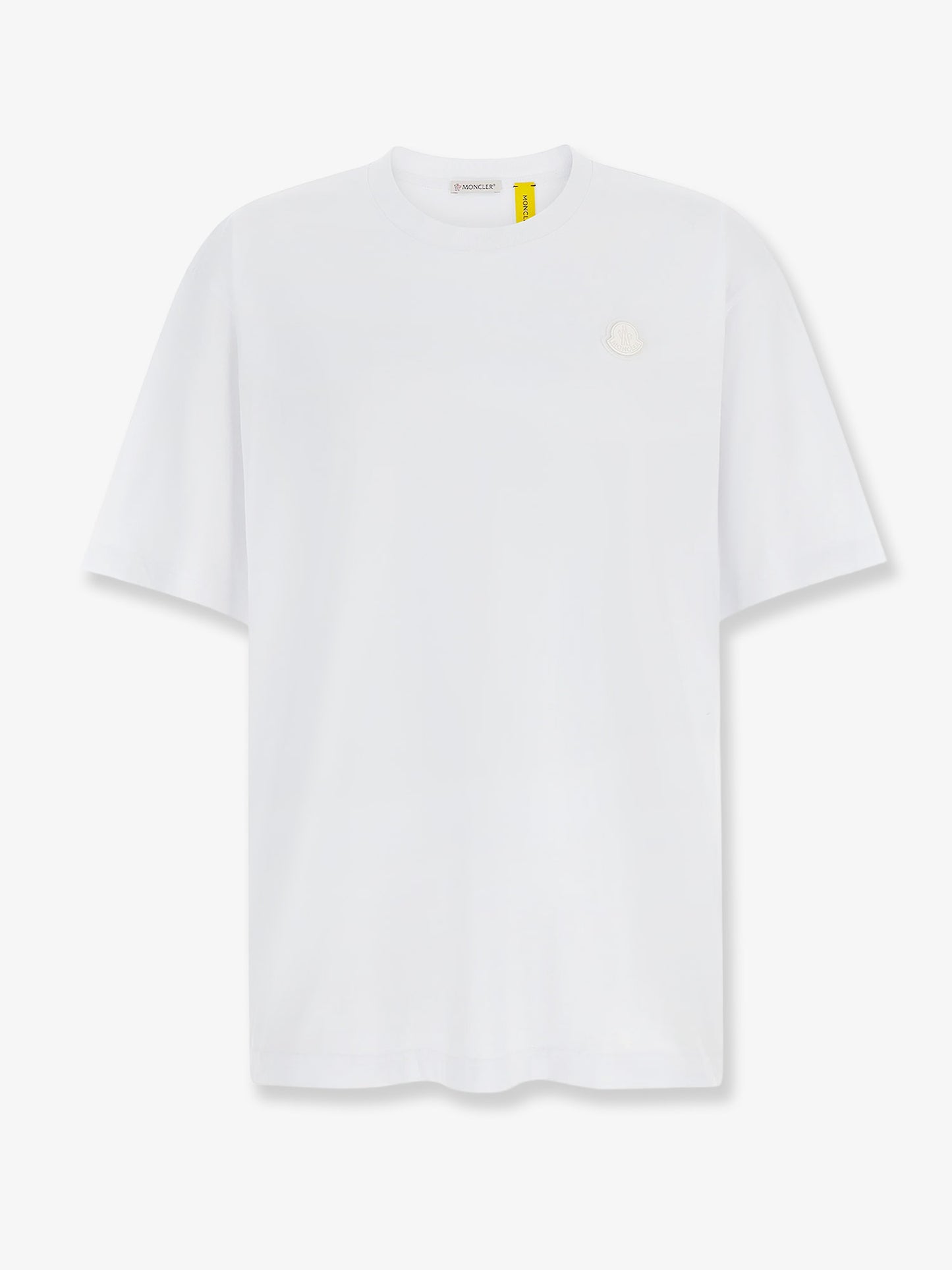 Cotton t-shirt with logo patch on the front