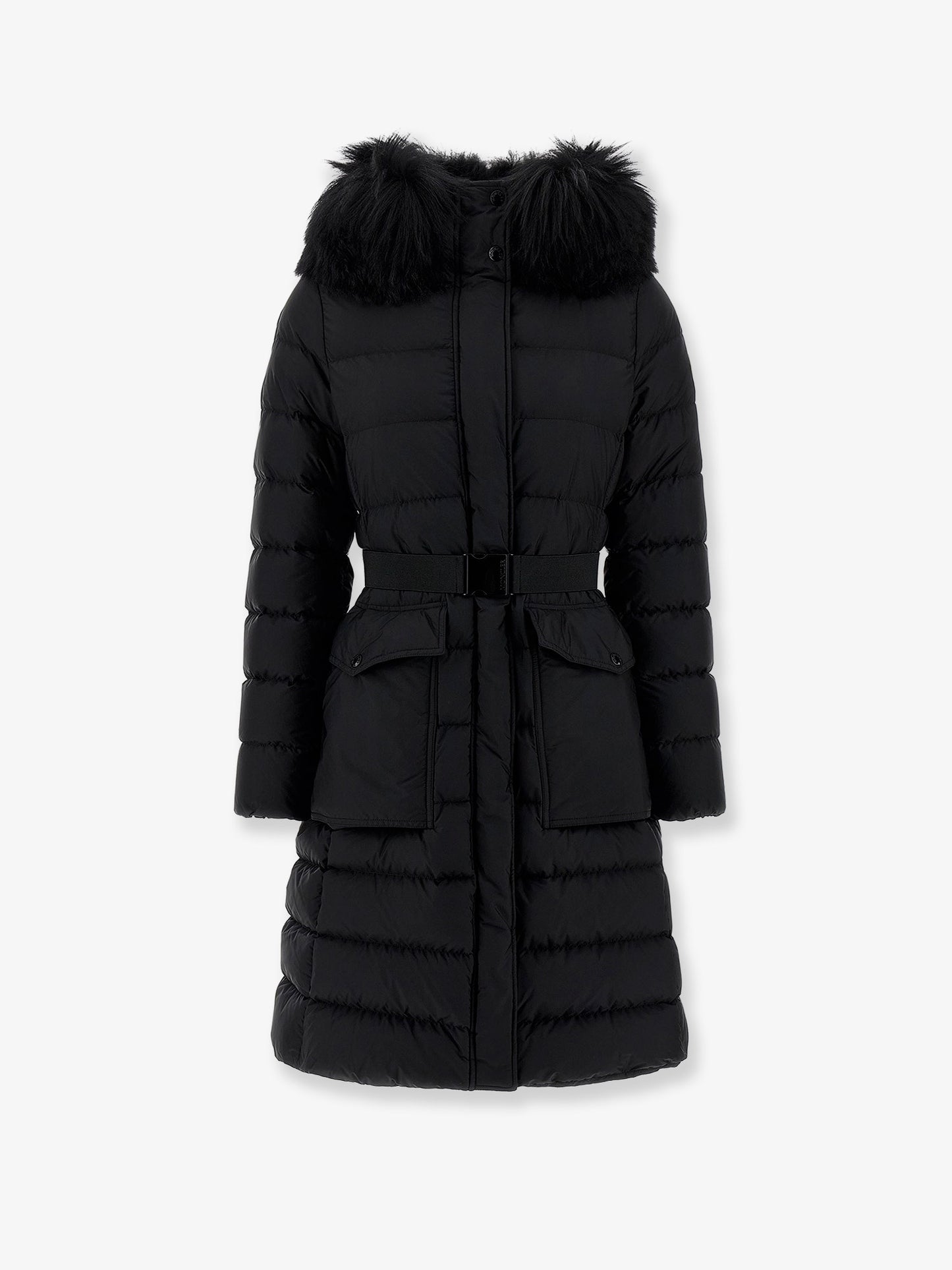 Khloesse nylon long down jacket