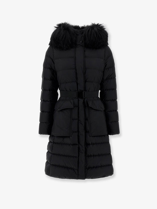 Khloesse nylon long down jacket