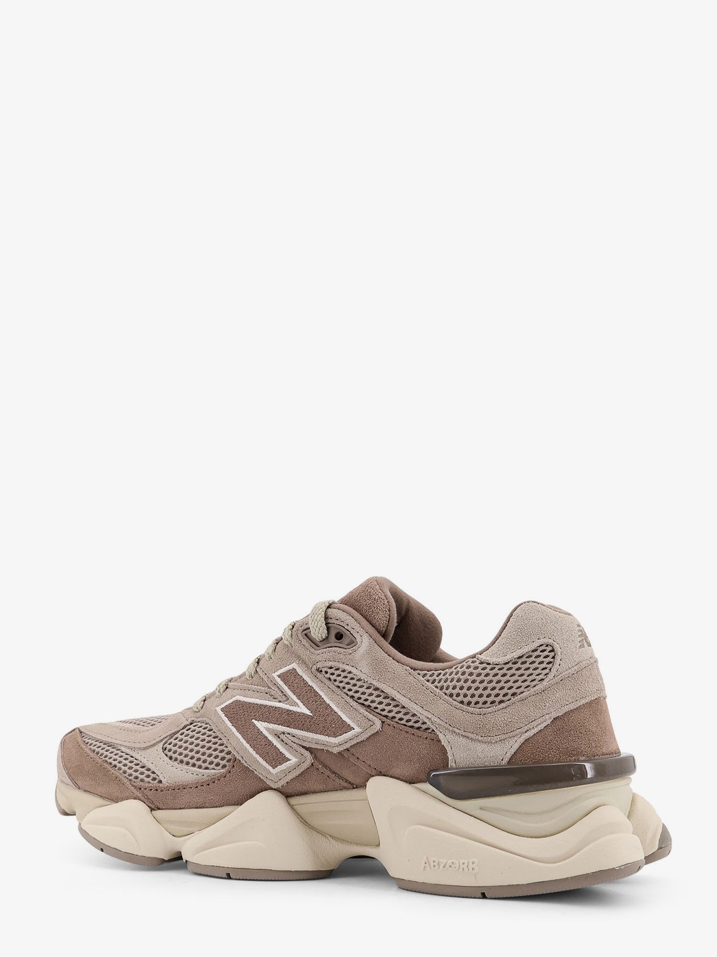 9060 mesh and suede low-top sneakers