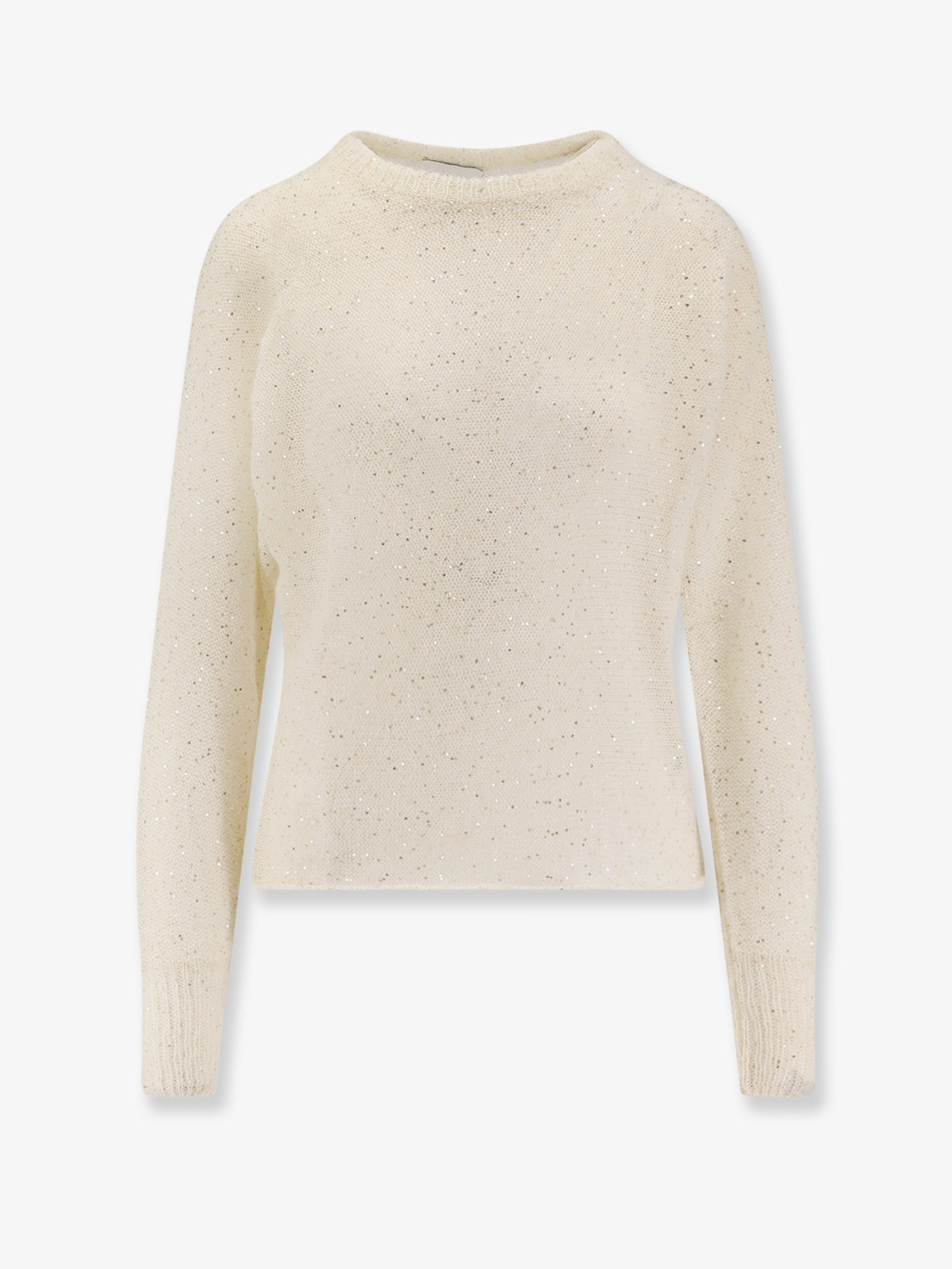Mohair blend sweater with sequins