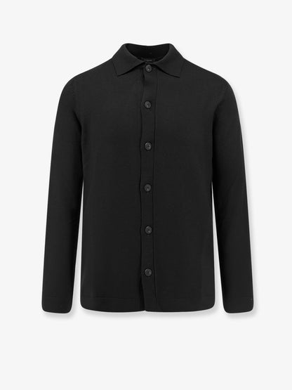 Virgin wool cardigan with collar thumbnail