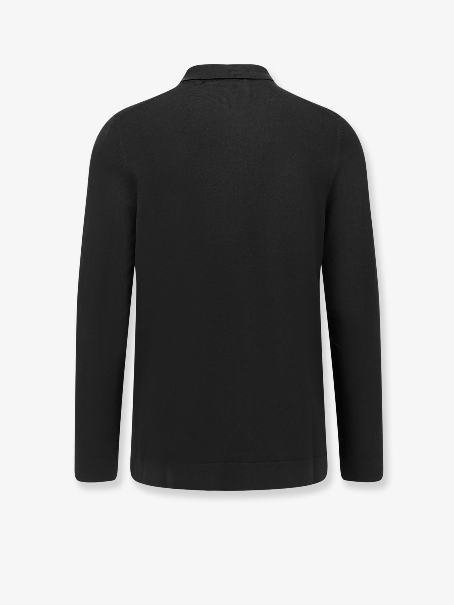 Virgin wool cardigan with collar