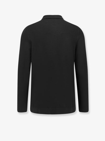 Virgin wool cardigan with collar thumbnail