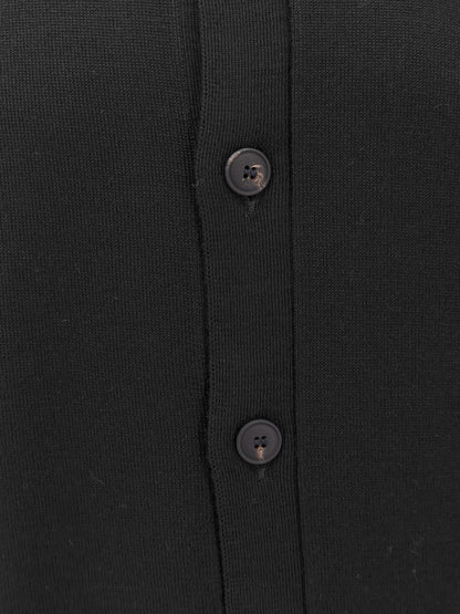 Virgin wool cardigan with collar thumbnail