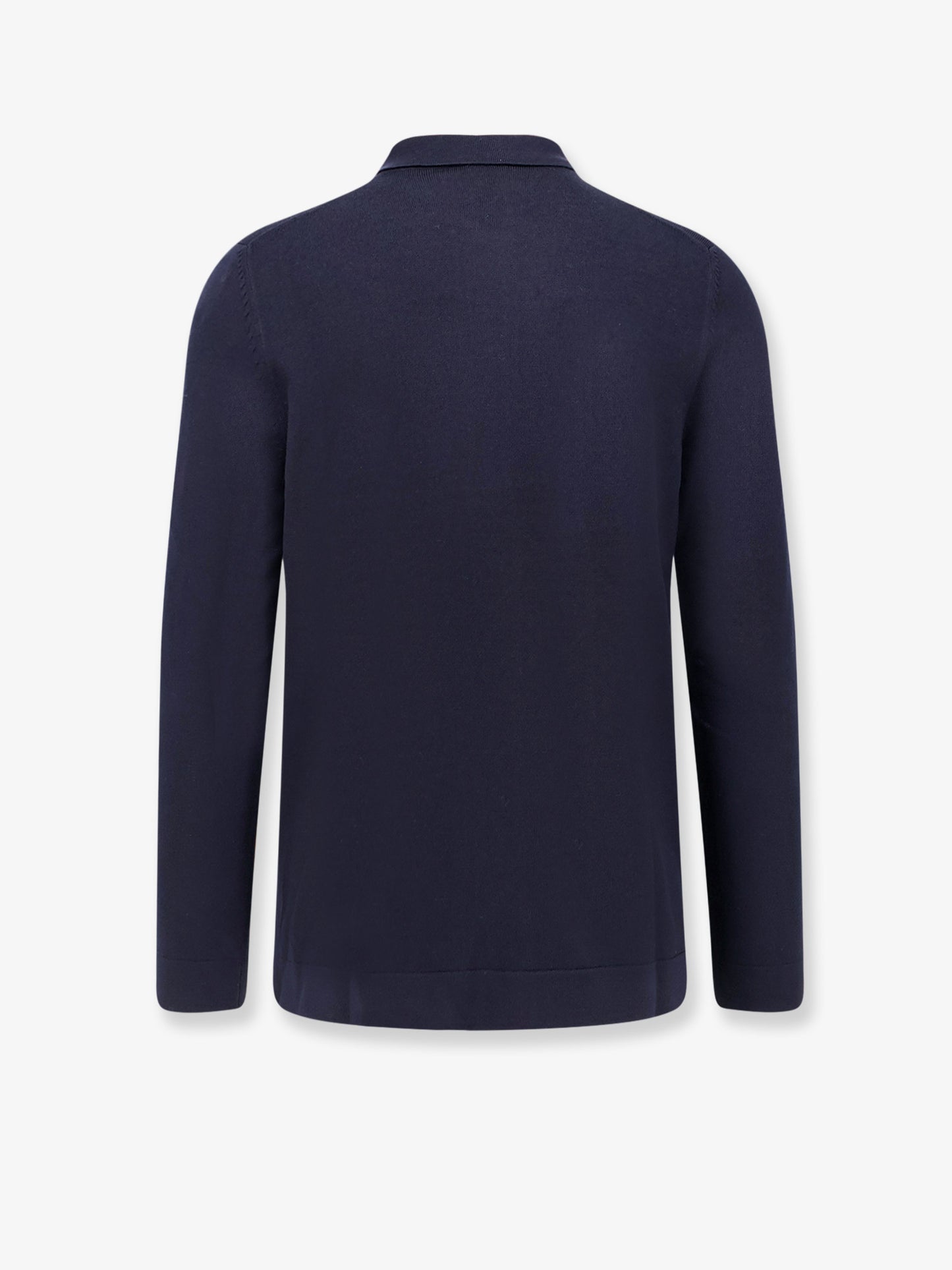 Virgin wool cardigan with collar