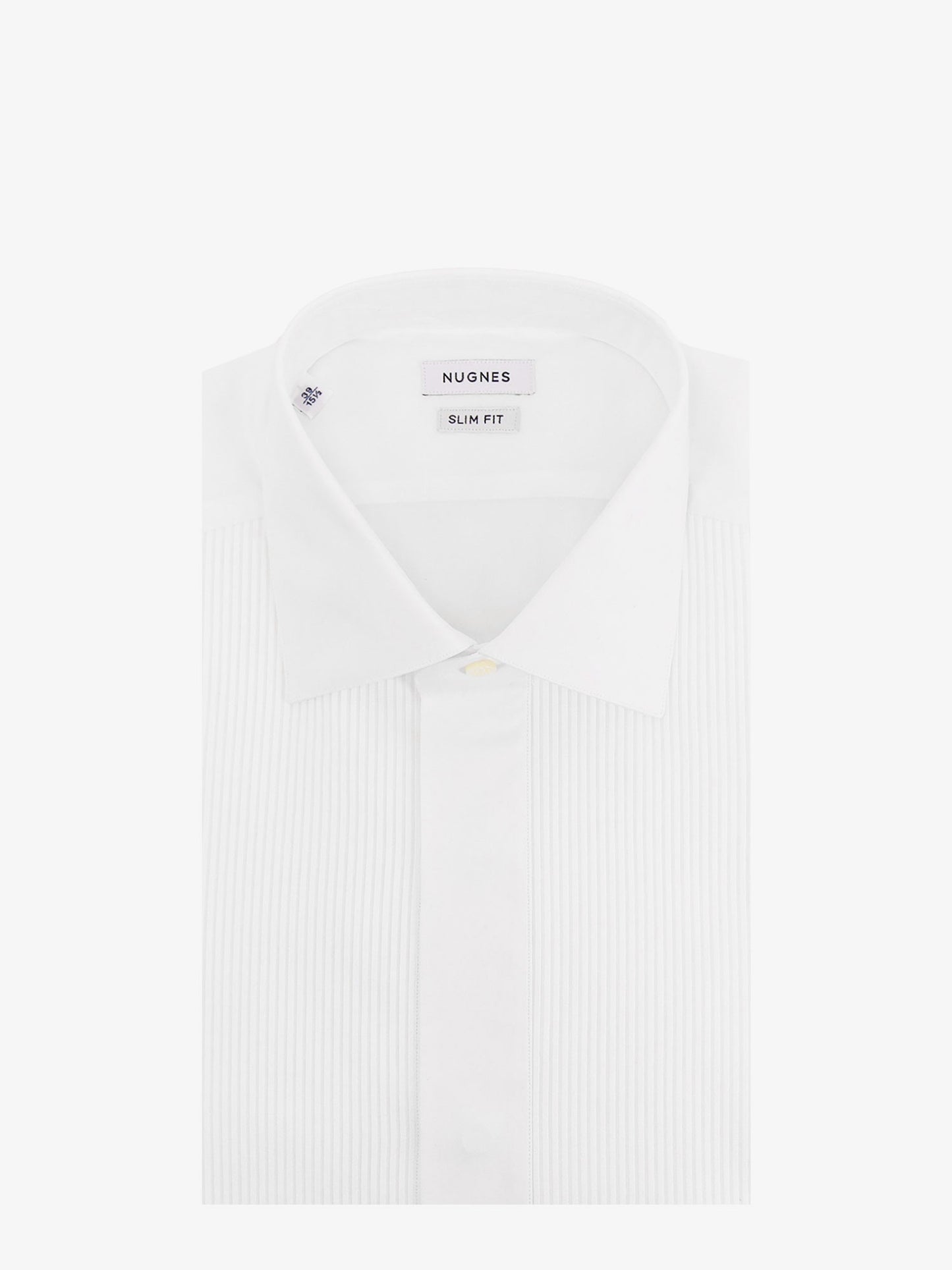 Cotton shirt with pleated detail