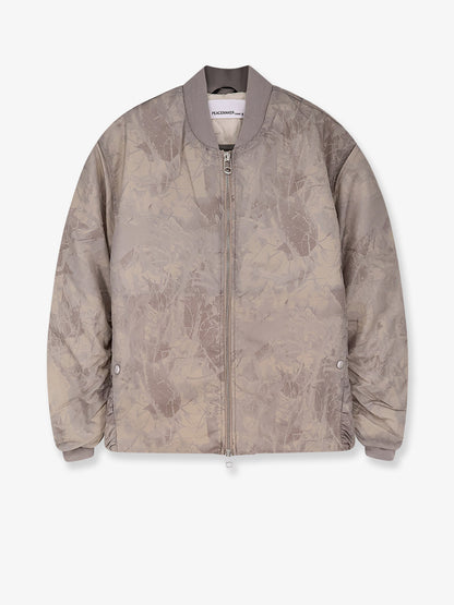 Minimal printed fabric bomber thumbnail