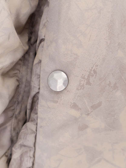 Minimal printed fabric bomber thumbnail