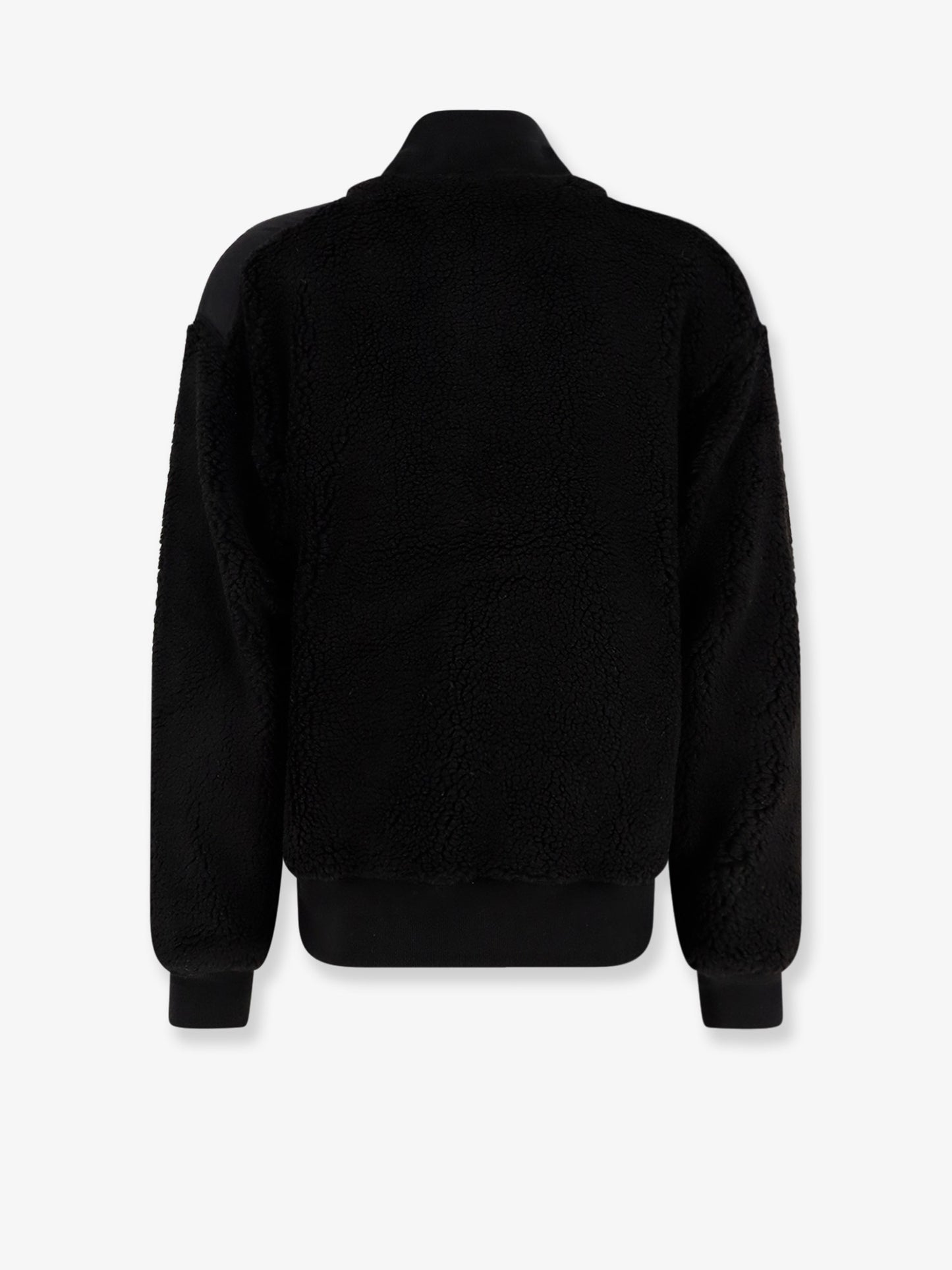 Fleece synthetic fur bomber