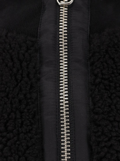 Fleece synthetic fur bomber thumbnail