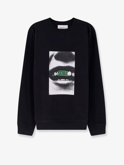 Loose Fit Crewneck Smile Print Sweatshirt thumbnail