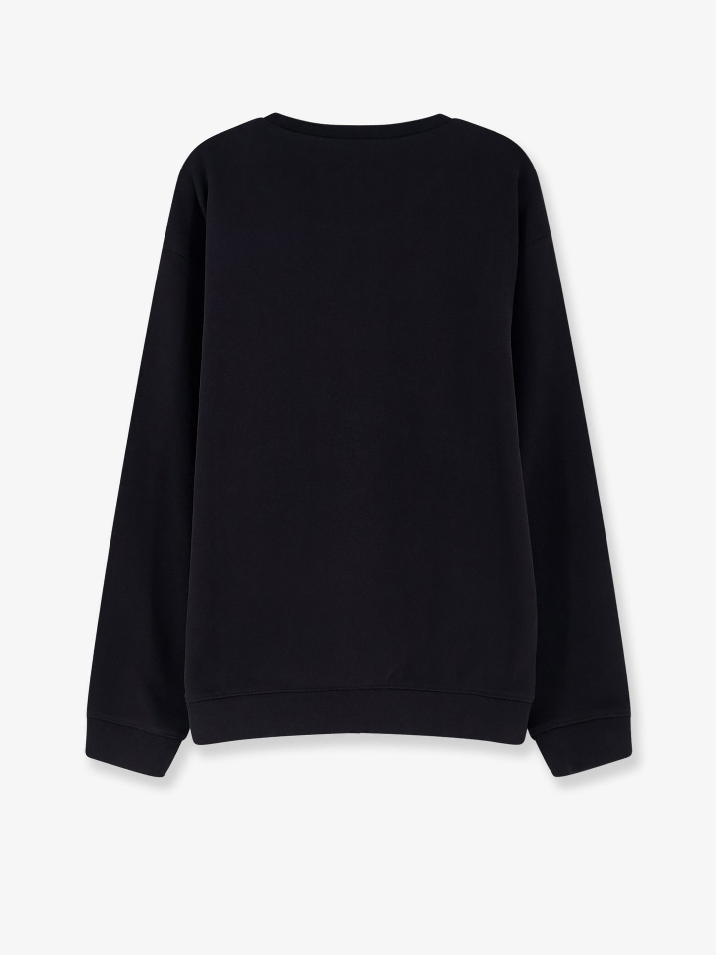 Loose Fit Crewneck Smile Print Sweatshirt