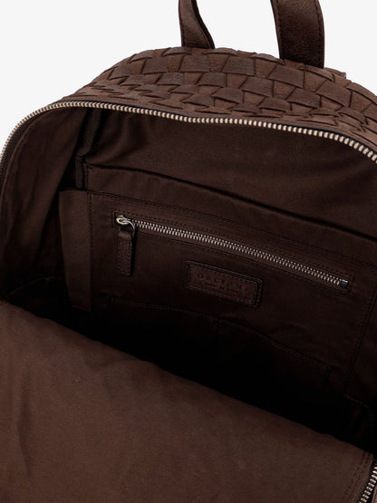 Zaino in pelle con motivo intrecciato thumbnail