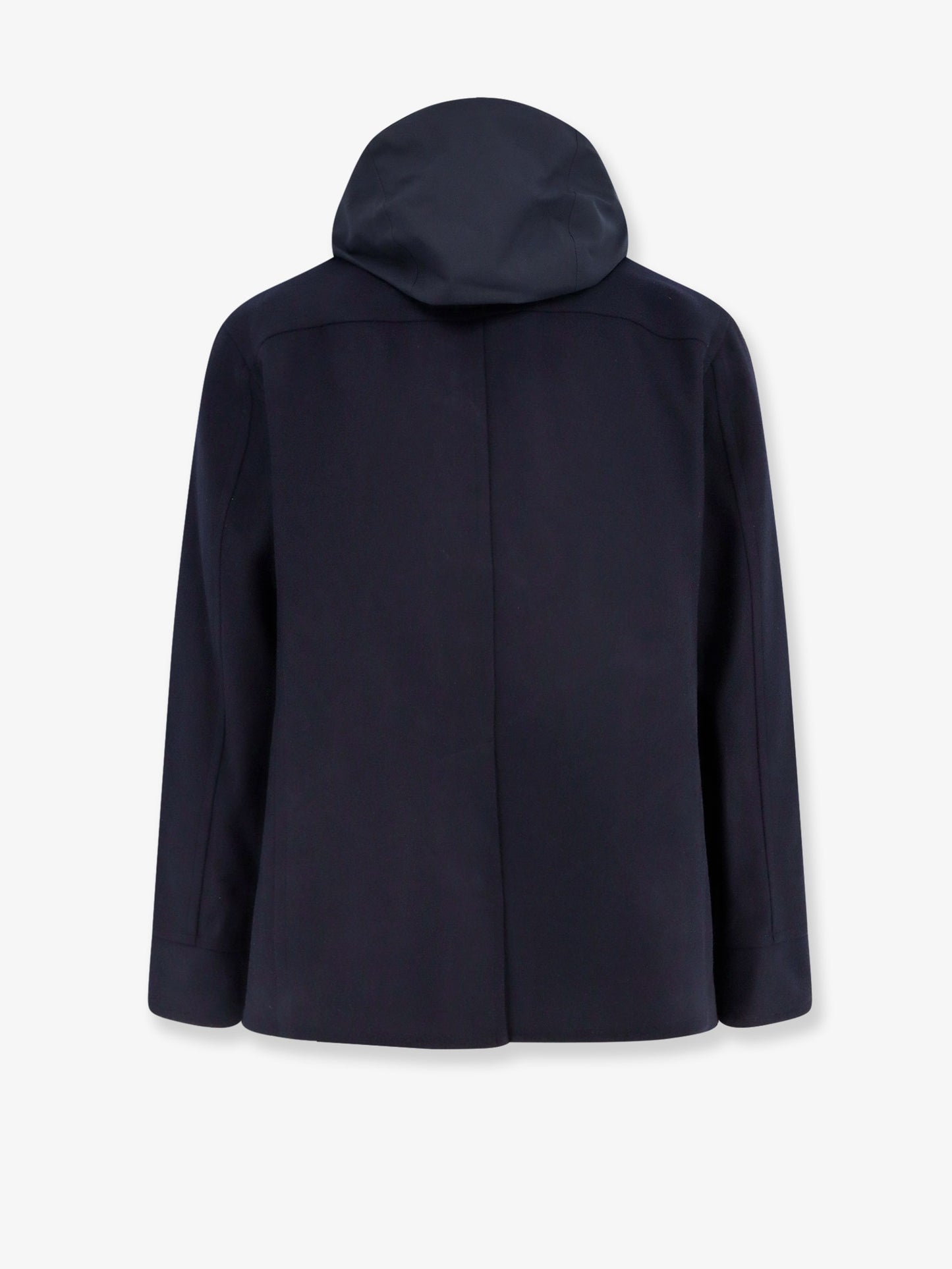 Double-breasted wool coat