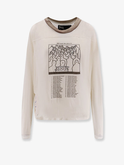 Cotton blend t-shirt with frontal prints thumbnail