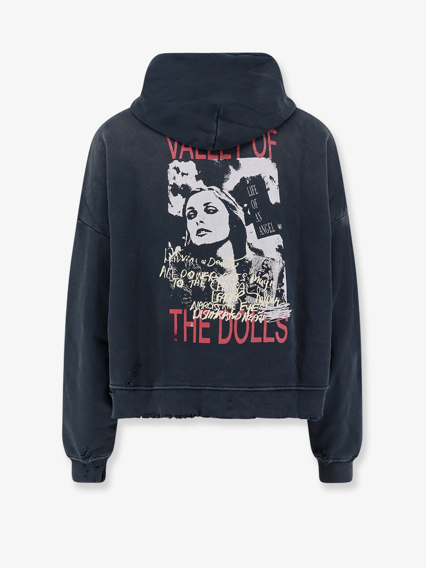 Paly cotton sweatshirt with Destroyed effect