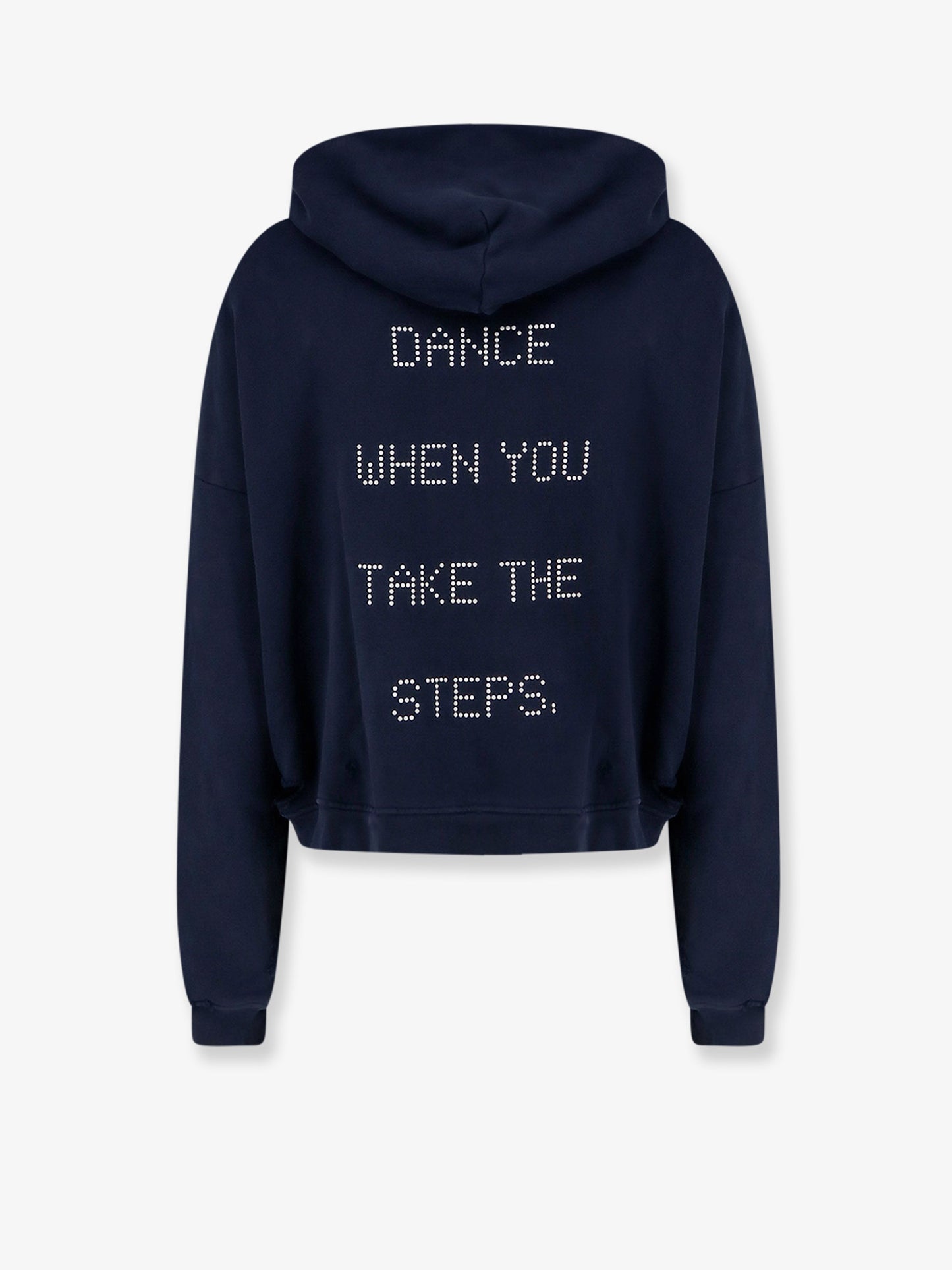 Distressed cotton sweatshirt