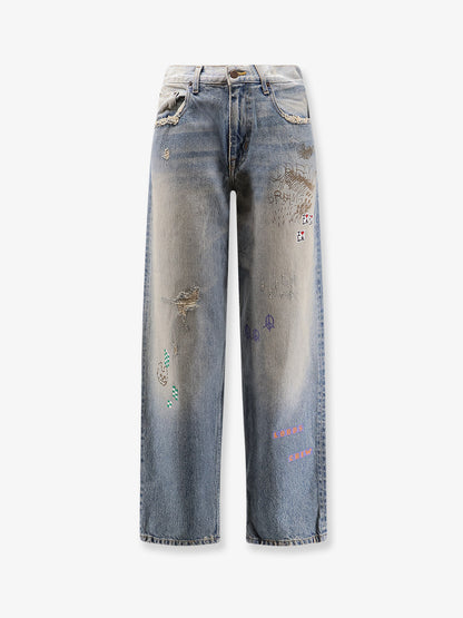 Lucky Stone-Washed cotton Jeans thumbnail
