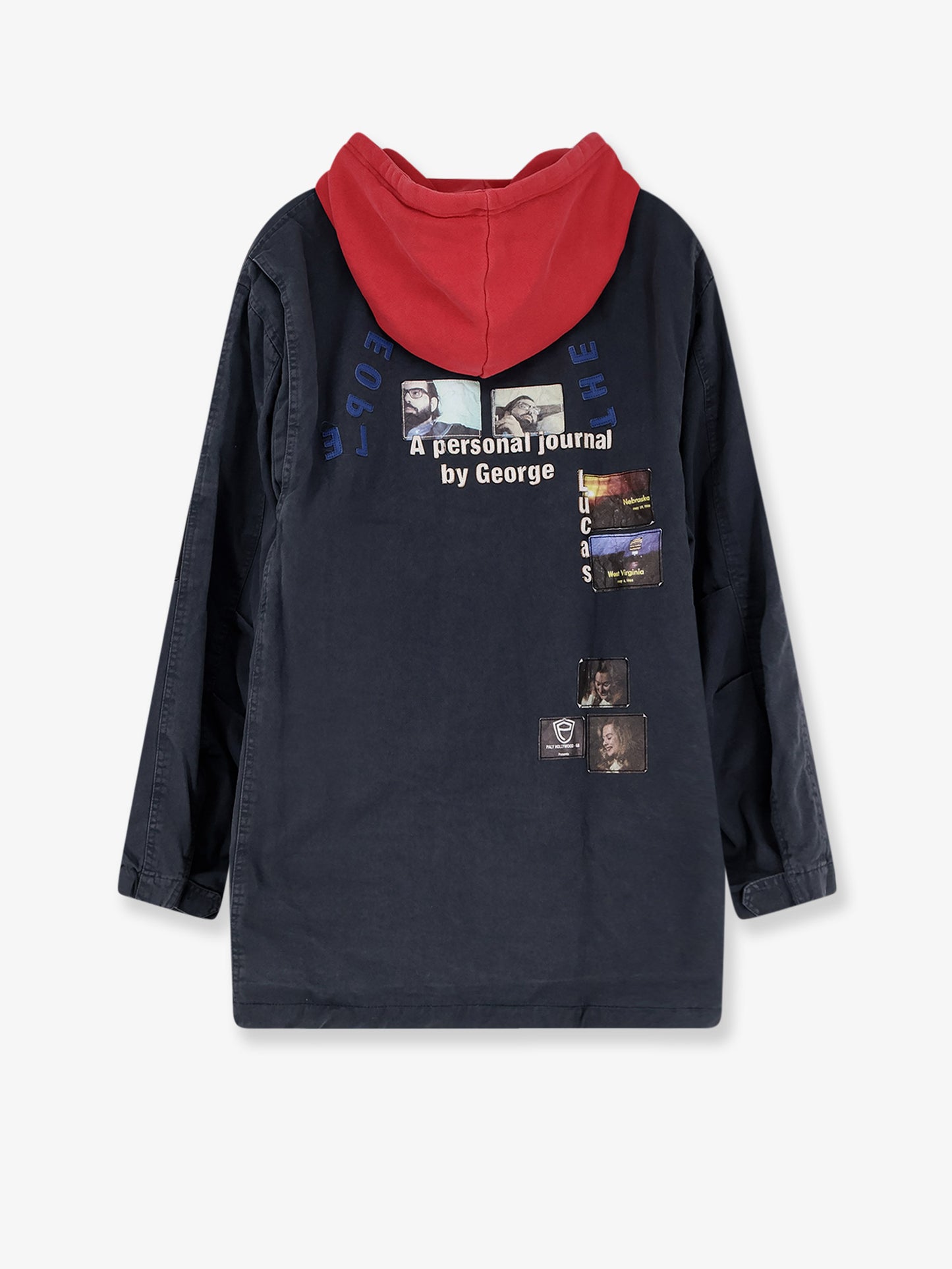 Cotton jacket with used effect