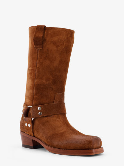 Waxed suede boots thumbnail