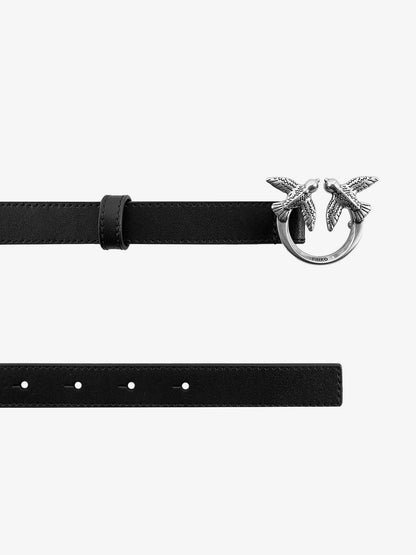 Love berry leather belt with love birds buckle thumbnail